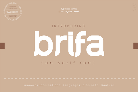 Brifa Font twinletter 