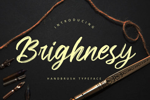 Brighnesy Hand Brush Font Creatype Studio 