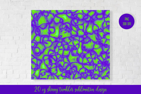 Bright Abstract Tumbler Wrap Sublimation Sublimation LaBelezoka 