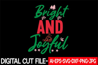 Bright and Joyful Svg cut file SVG Blessedprint 
