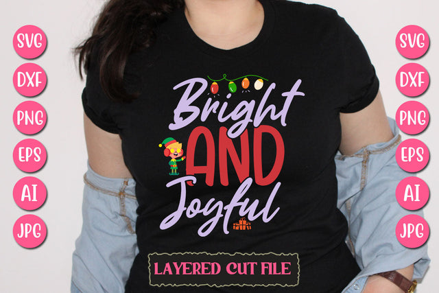 Bright and Joyful SVG Cut File SVG Newmockups 