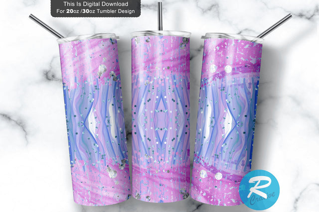 Bright Clouds Sky 20 oz / 30 oz Skinny Tumbler Sublimation Regulrcrative 