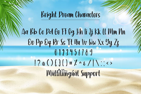Bright Dream Font Supersemar Letter 