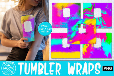 Bright Hearts Tumbler Wrap Sublimation Last Frontier Design Co. 