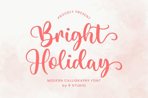 Bright Holiday Font R. Studio 