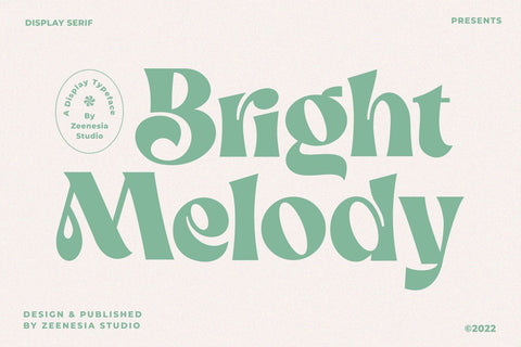 Bright Melody Font Zeenesia Std 