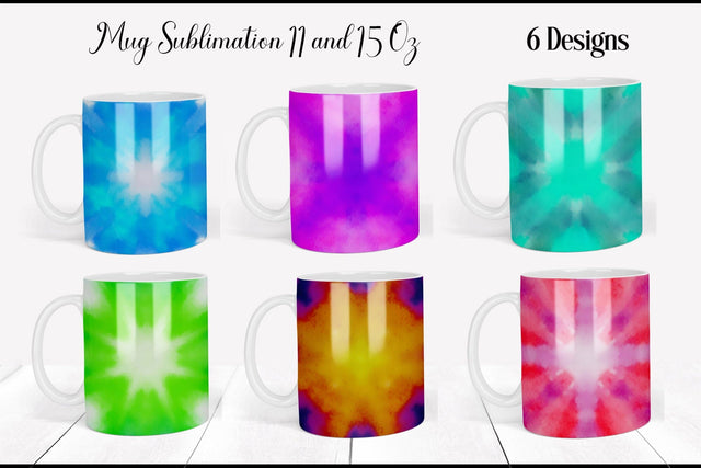 Bright Mug Bundle | Abstraction Sublimation Mug Sublimation WatercolorColorDream 
