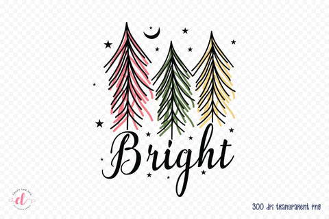 Bright PNG, Christmas Sublimation Design Sublimation CraftLabSVG 