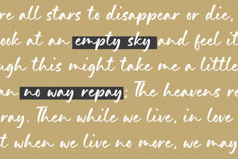 Bright Summer Font Timur type 