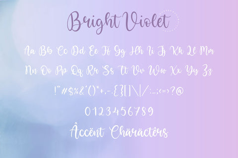 Bright Violet Monoline Handwritten Font Font Letterative 