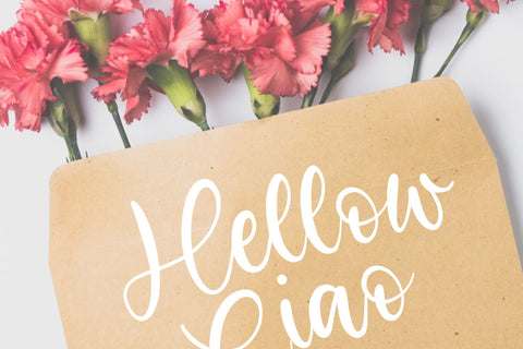 Bright Violet Monoline Handwritten Font Font Letterative 