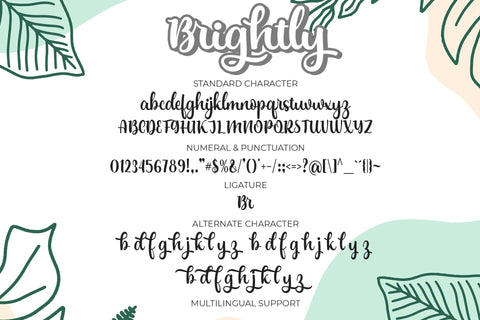 Brightly Font love script 