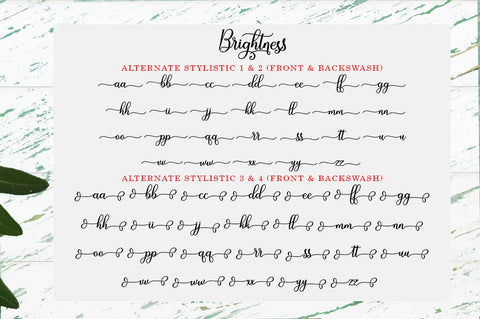 Brightness Font Black Studio 