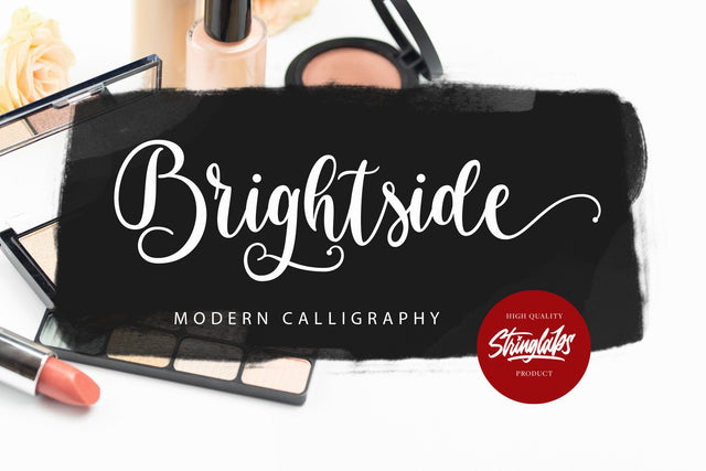 Brightside - Modern Calligraphy Font Font StringLabs 