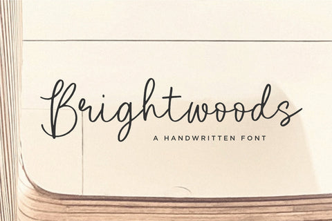 Brightwoods Modern Handwritten Font Font Letterative 