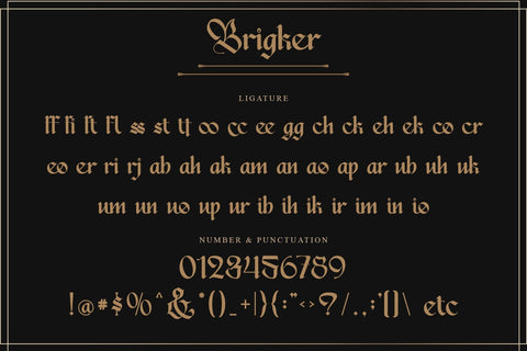 Brigker Font Letterara 