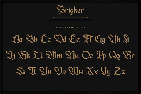 Brigker Font Letterara 