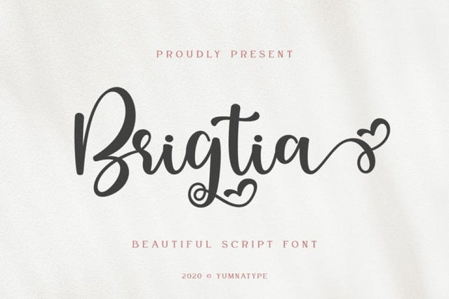 Brigtia Lovely Swash Font Font yumnatype 