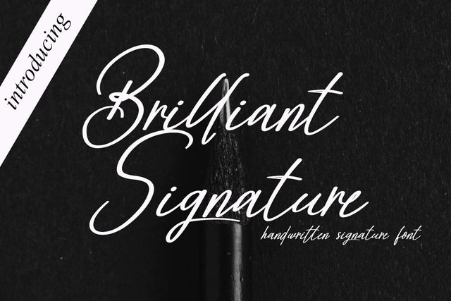 Brilliant Signature Font Supersemar Letter 