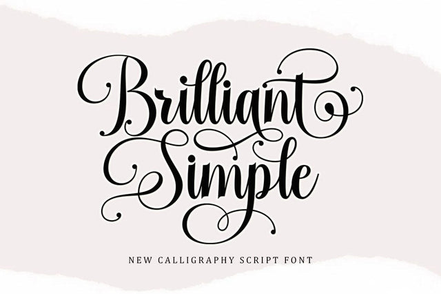 Brilliant Simple Script Font Font BungStudio 