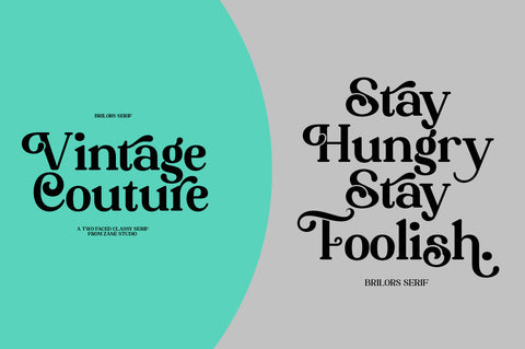 Brilors Serif Font Zane Studio55 