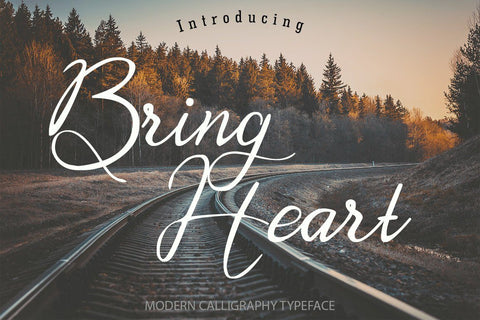 Bring Heart Font Rochart studio 