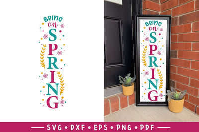 Bring On Spring, Spring Porch Sign SVG, Spring Sign SVG SVG CraftLabSVG 