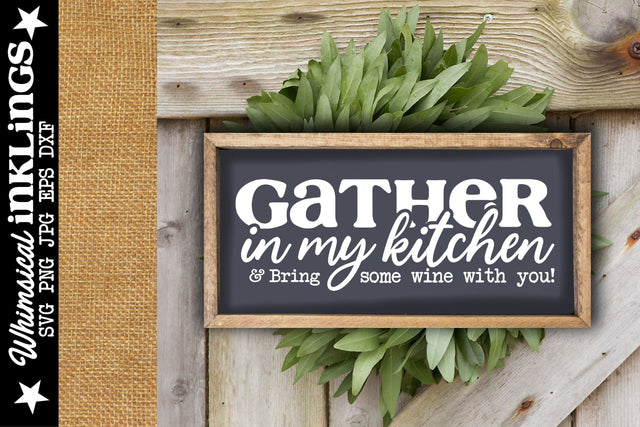 Bring Some Wine SVG SVG Whimsical Inklings 