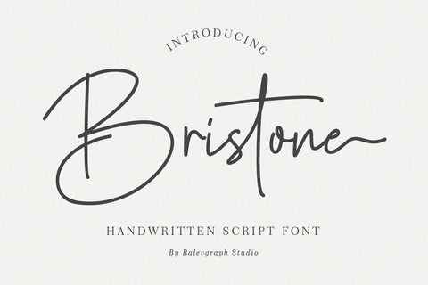 Bristone Handwritten Script | So Fontsy