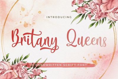 Britany Queens - Handwritten Font Font StringLabs 