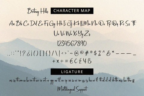 Britney Hills - Elegant Script Font Font Alpaprana Studio 