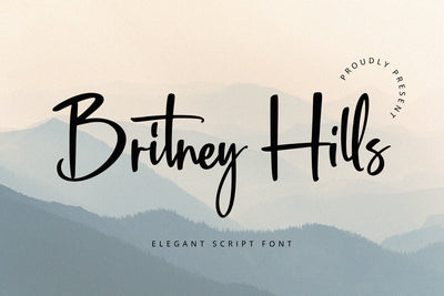 Britney Hills - Elegant Script Font Font Alpaprana Studio 