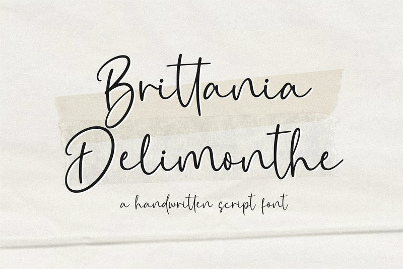 Brittania Delimonthe Font Qwrtype Foundry 