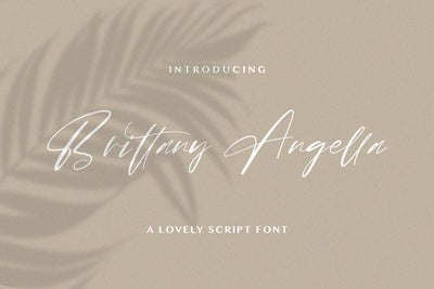 Brittany Angella - Lovely Script Font Font StringLabs 