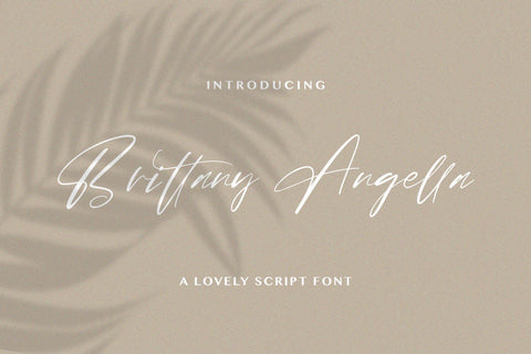 Brittany Angella - Lovely Script Font Font StringLabs 