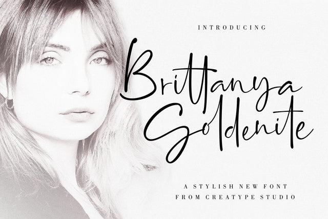 Brittanya Goldenite Stylish Handwritten Font Creatype Studio 