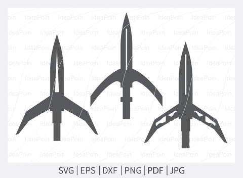 Broadhead Arrows SVG, Broadhead Arrows Silhouette, Archery SVG, Handdrawn Arrow PNG, Bowhunting svg, Deer Hunter svg Arrow svg, Svg, Dxf SVG Dinvect 