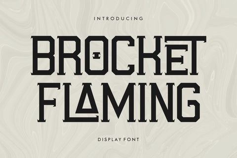 BROCKET FLAMING Typeface Font Storytype Studio 