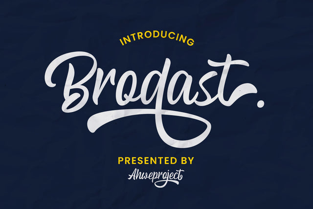 Brodast - Bold Handwritten Font ahweproject 