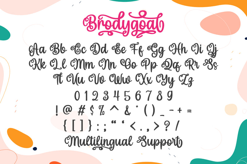 Brodygoal - Elegant and Flowing Handwritten - So Fontsy