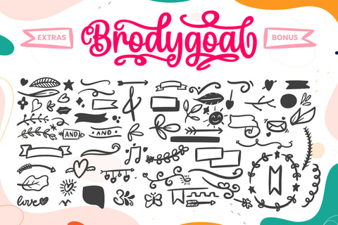 Brodygoal - Elegant and Flowing Handwritten Font ahweproject 