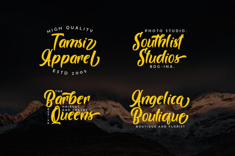 Brogads - Bold Script Retro Font Font StringLabs 