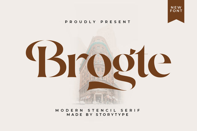 Brogte Typeface Font Storytype Studio 