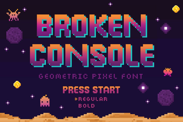 Broken Console Font Arterfak Project 