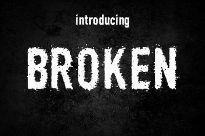 Broken Fonts Font Fox7 By Rattana 