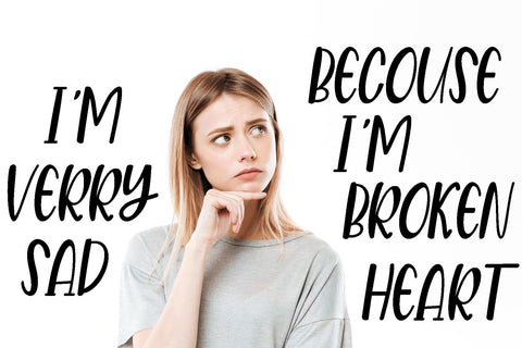 Broken Heart Font mahyud creatif 