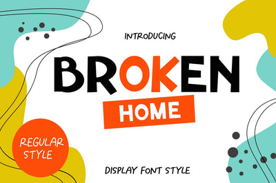 Broken Home Font Wildan Type 