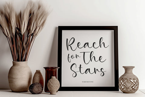 Broken White - Handwriting Script font Font Timur type 