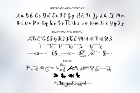 Bromley Hatch Script - With Extras Font Attract Studio 