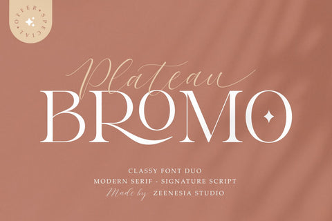 Bromo Plateau Font Zeenesia Std 